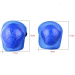 Set protectie complet, genunchiere, cotiere, incheieturi, culoare albastru, model CSP01